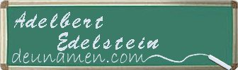 Adelbert Edelstein Visitenkarte